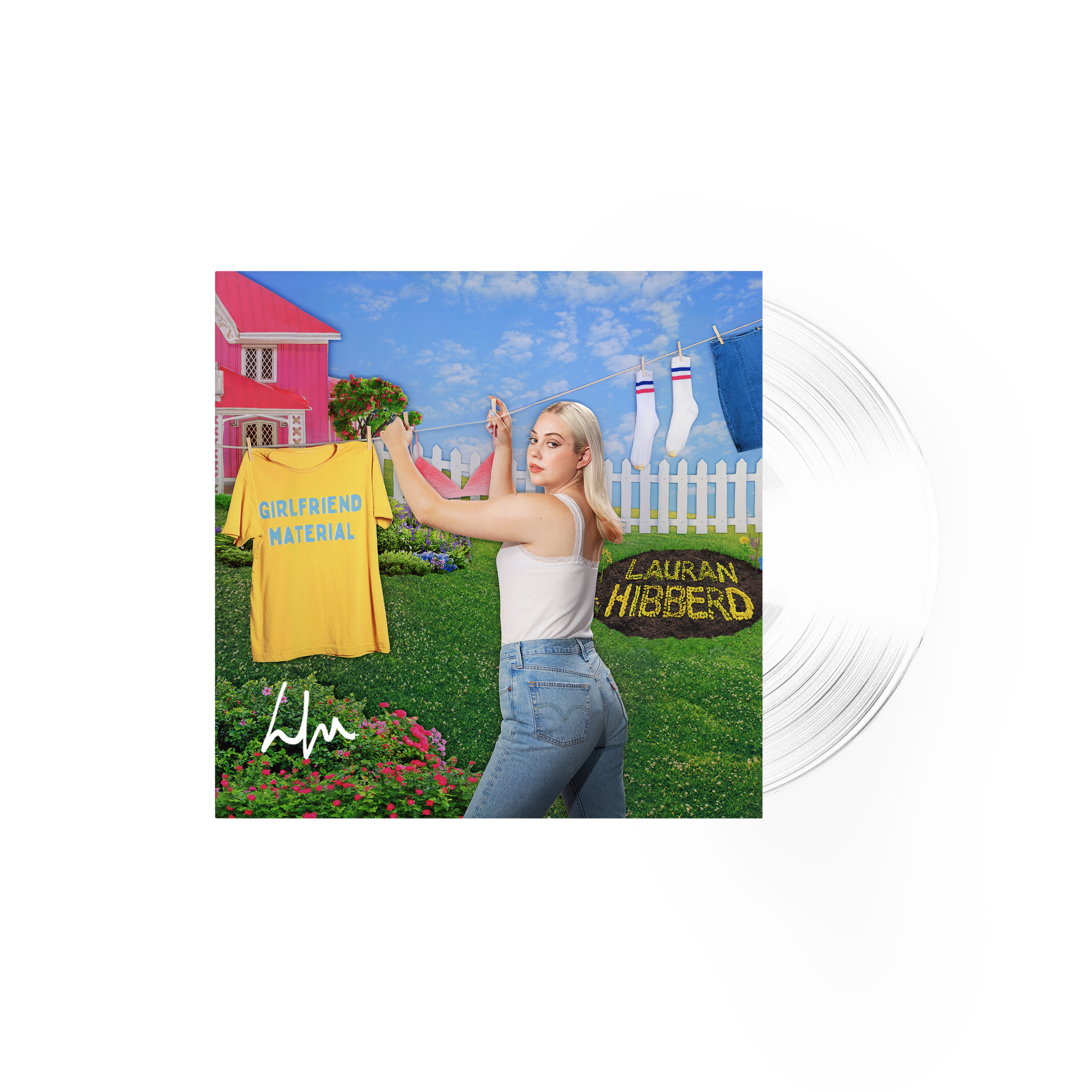 Lauran Hibberd - girlfriend material: Signed Clear Vinyl LP